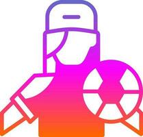 Fußballspieler-Vektor-Icon-Design vektor