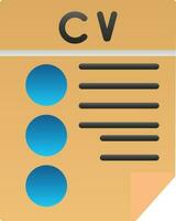 CV vektor ikon design