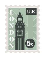 London Briefmarke vektor