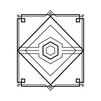 Rhombus dekorativer Rahmen vektor