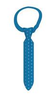 blau gepunktete Krawatte vektor