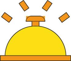 Illustration von Farbe Glocke Symbol zum Service. vektor