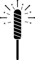 Vektor Illustration von Wunderkerze Symbol.