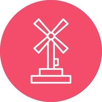 Windmühlen-Vektor-Icon-Design vektor