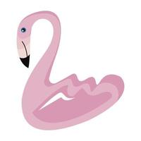 flamingo exotisk fågel vektor