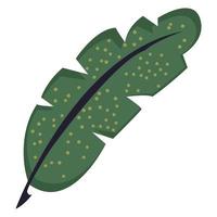 grönt exotiskt blad vektor