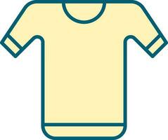 gul Färg t-shirt ikon. vektor