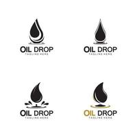 olje droppe logotyp vektor illustration design