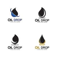 olje droppe logotyp vektor illustration design