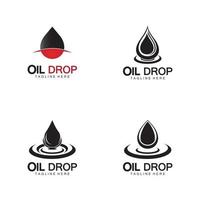 olje droppe logotyp vektor illustration design