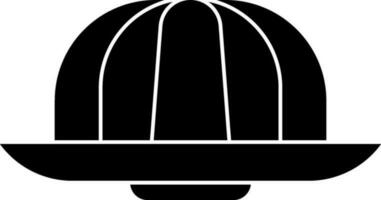 glyf ikon av gelé i svart och vit Färg. vektor