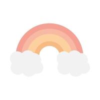 Regenbogenwolken Dekoration vektor