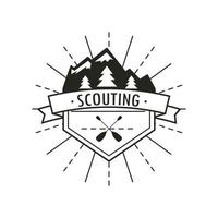 Fernweh Abenteuer Scouting vektor