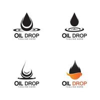 olje droppe logotyp vektor illustration design