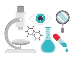 Wissenschaft Chemie gesetzt vektor