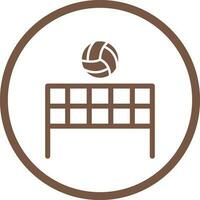 Beachvolleyball-Vektorsymbol vektor