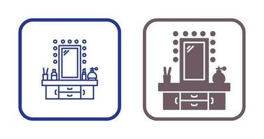 Schminktisch-Vektorsymbol vektor