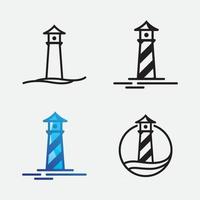 Leuchtturm Logo Vektor Vorlage