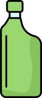 Produkt Flasche Symbol im Grün und Blau Farbe. vektor