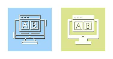 Vektorsymbol für ab-Tests vektor