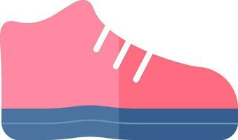skor ikon i rosa och blå Färg. vektor