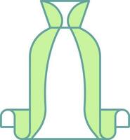 Illustration von lange Hals Kap Symbol im eben Stil. vektor