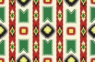 ikat abstrakt etniskt sömlöst mönster inslagning dekorativt geometriskt tryck traditionell mexikansk folkbakgrund etnisk motiv för inslagning tapet tyg textil hantverk broderi vektor