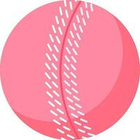 cricket boll ikon i rosa Färg. vektor