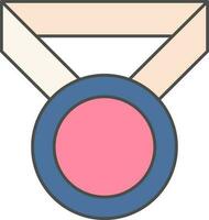 medalj ikon i platt stil. vektor