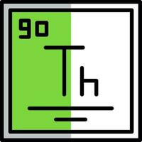thorium vektor ikon design