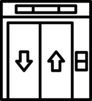 Aufzug-Vektor-Icon-Design vektor