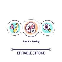 vorgeburtliches Testkonzeptsymbol vektor