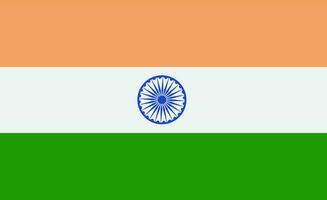 Vektor Illustration von indisch National Flagge.