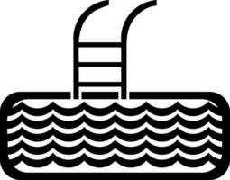 Schwimmen Schwimmbad Zeichen oder Symbol. vektor