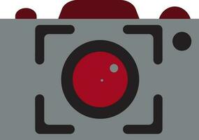 Erfassung Kamera im grau und Rot, schwarz Farbe. vektor