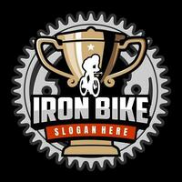 Fahrer Fahrrad Champion Logo Designs Vektor