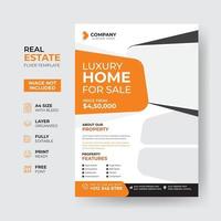 Immobilien Business Flyer Design-Vorlage vektor