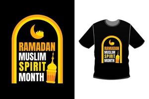 Ramadan moderne Typografie T-Shirt Design