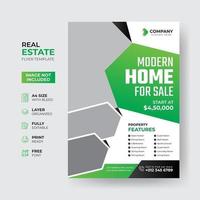 Immobilien Business Flyer Design-Vorlage vektor