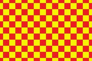 röd och gul schack styrelse mönster. rutig kvadrater bakgrund vektor konst.