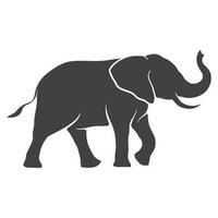 elefant silhuett logotyp ikon vektor. elefant symbol. vektor illustration