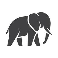 elefant logotyp ikon. enkel ikon av elefant. elefant platt ikon. elefant tecken. vektor illustration