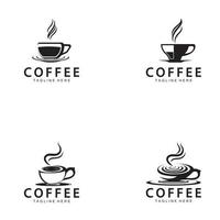 Kaffeetasse Logo Vorlage Vektor-Symbol Illustration Design vektor