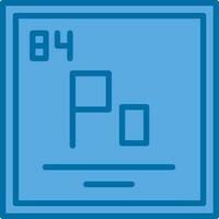 polonium vektor ikon design
