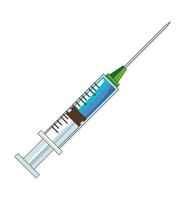 medizinische Ikone des Injektionsspritzenimpfstoffs vektor