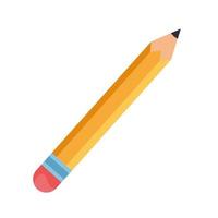 Bleistift Schulmaterial isoliert Symbol