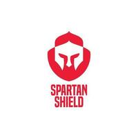 spartansk skydda logotyp vektor