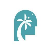 tropisch Gelassenheit Logo vektor