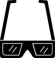 illustration av 3d glasögon platt ikon. vektor