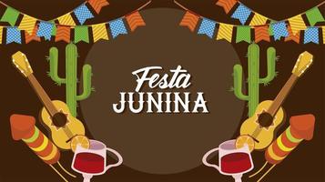 festa junina dekoration vektor